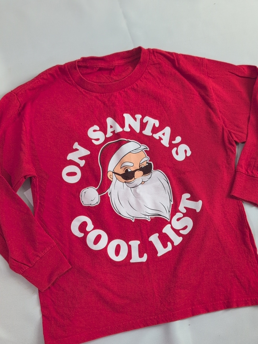 Source Unknown Red 'On Santa's Cool List' Long-Sleeve Tee